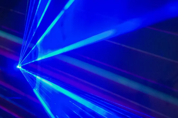 Wiązka Lasera Niebieskim Tle — Zdjęcie stockowe