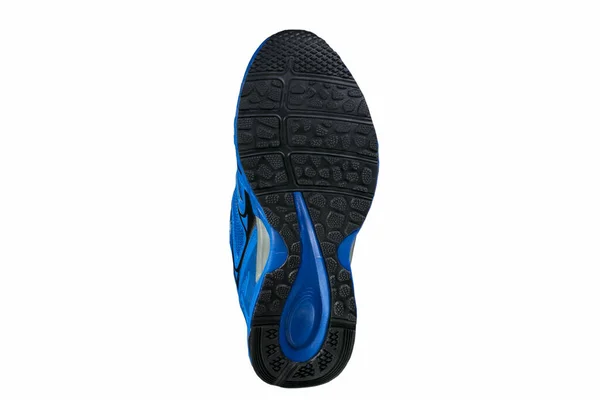 浅蓝色的运动鞋 带有黑色口音 — 图库照片