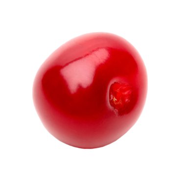 Beyaz arka planda izole edilmiş kiraz çileği.