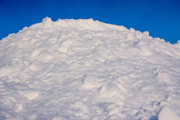 White Snowy Fields Blue Sky Snow Hills — Stock Photo, Image