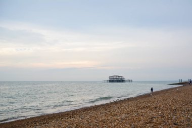 Brighton Plajı, Brighton ve Hove, East Sussex, İngiltere, İngiltere'de 19 Temmuz 2014, Brighton seafront ve plaj faaliyetleri.