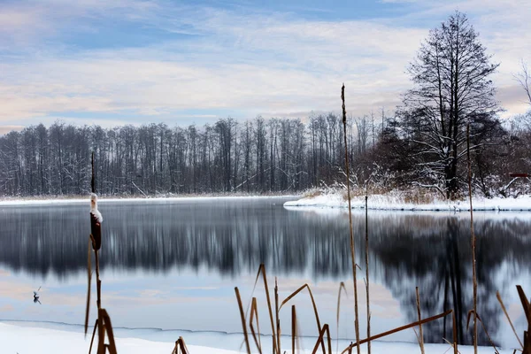 Berühmte blaue Seen karstigen Ursprungs. Blaue Seen frieren im Winter nicht zu und ernähren sich von Grundwasser. Wasser und Schlammseen heilen von einer Vielzahl von Krankheiten. Seen in Russland, Kasan. — Stockfoto