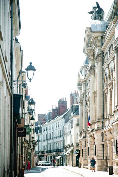 Τουρ Γαλλία Αυγούστου 2018 Θέα Στο Δρόμο Παραδοσιακή Γαλλική Αρχιτεκτονική — Φωτογραφία Αρχείου