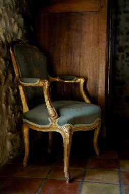 Poitiers, Fransa - 4 Ağustos 2018: Fransız chateau iç ayrıntılar, yakın çekim 