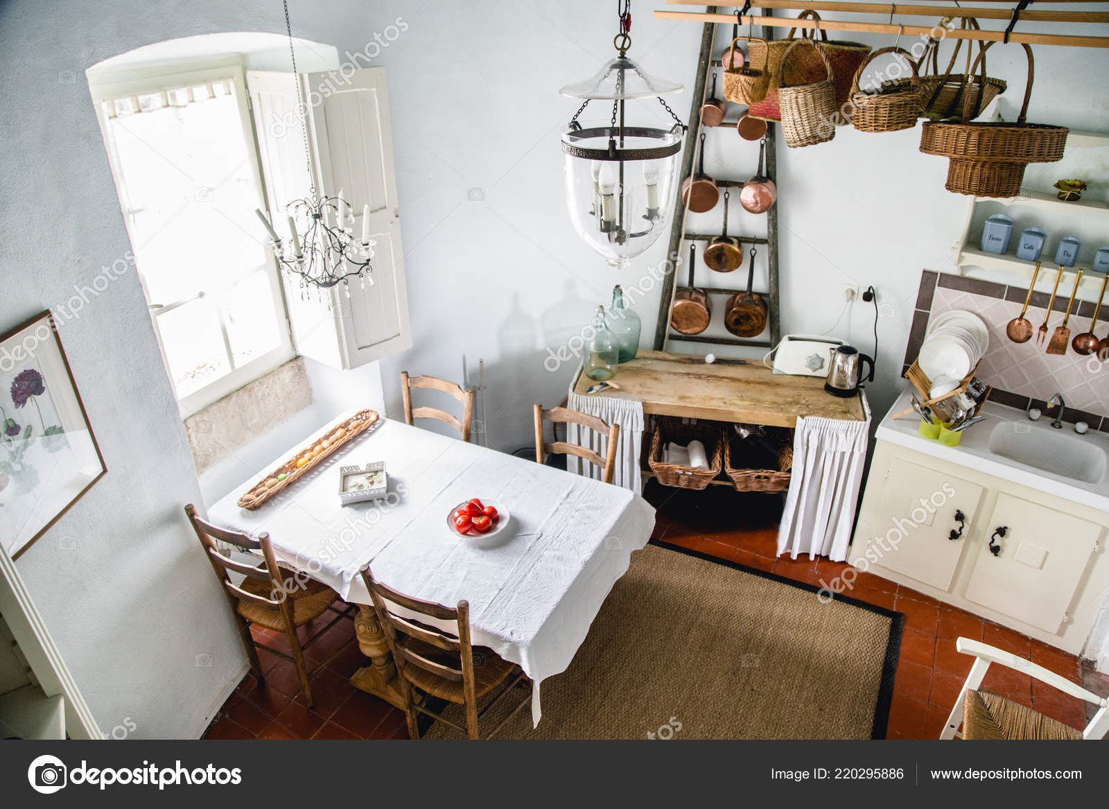 Poitiers France August 2018 Kitchen Interior French Chateau Old