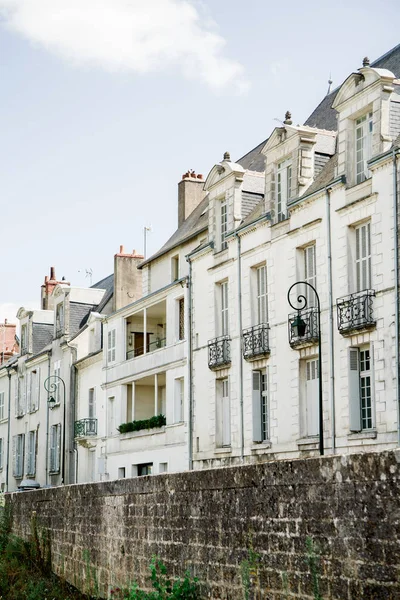 Rua Antiga Cidade Francesa Amboise Com Arquitetura Tradicional — Fotografia de Stock