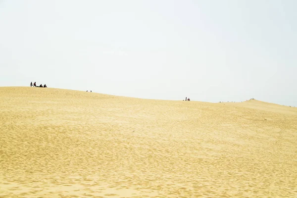 Personnes Marchant Sur Désert Sable Dune Pilat France — Photo