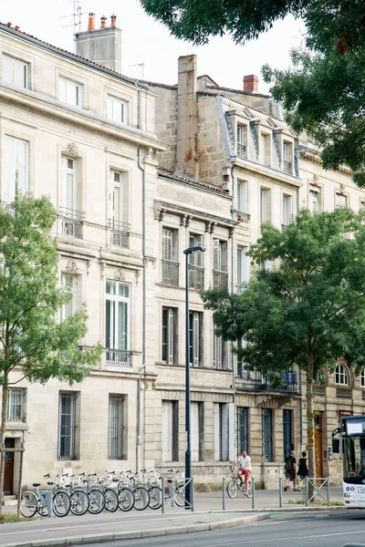 Bordeaux França Agosto 2018 Vista Rua Arquitetura Clássica Francesa Dos — Fotografia de Stock