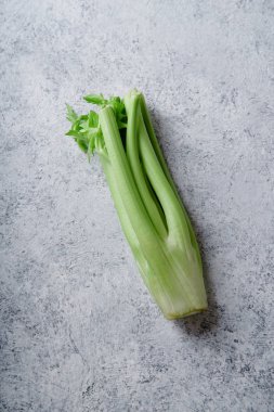 Taze yeşil kereviz dokulu yüzeyi 