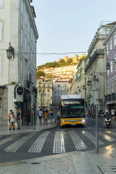 포르투갈 리스본 2019 중심의 거리에 — 스톡 사진