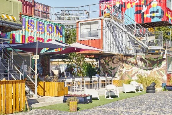 Lisbonne Portugal Août 2019 Célèbre Loft Culturel Créatif Avec Bars — Photo