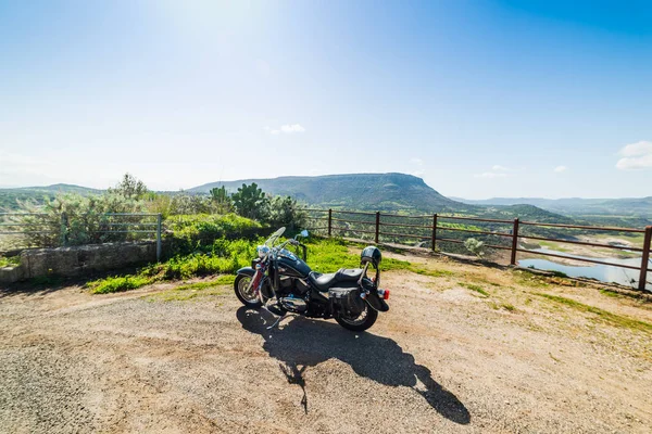 Monteleone Rocca Doria Ita Fevereiro 2017 Kawasaki 800 Estacionado Beira — Fotografia de Stock