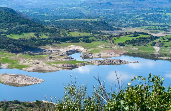 Temo Lake Seen Springtime Sardinia Italy — Stock Photo, Image