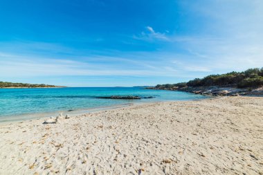 Andreani cove Caprera Adası. Sardunya, İtalya