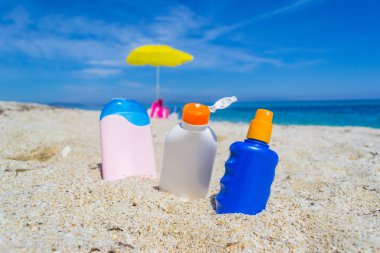 Güneş Losyonu Şişe kum Sardunya, İtalya