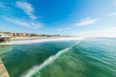 Dalga Pacific Beach, San Diego. Güney Kaliforniya, ABD