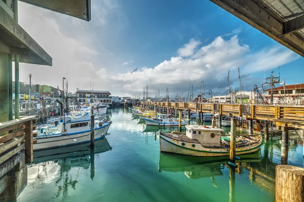 Båtar Fisherman Wharf San Francisco Kalifornien Usa — Stockfoto