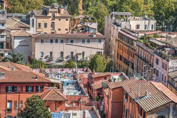 Pitoresk Çatılar Roma Talya — Stok fotoğraf