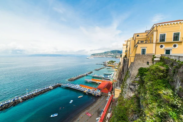 Côte Sorrente Par Une Journée Ensoleillée Campanie Italie — Photo