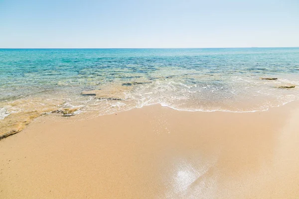 Zlaté Pobřeží Piscina Rei Beach Sardinie Itálie — Stock fotografie