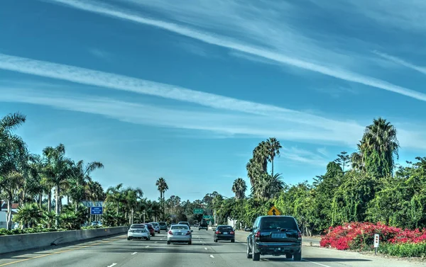 Tráfego Auto Estrada 101 Para Norte Los Angeles Califórnia — Fotografia de Stock