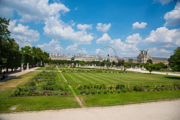 Rueda Fortuna Jardín Tuileries París Francia —  Fotos de Stock