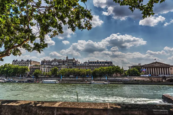 Assemblee Εθνικό Από Τον Ποταμό Σηκουάνα Στο Παρίσι Γαλλία — Φωτογραφία Αρχείου