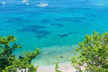 Dünyaca ünlü Marina Grande beach Capri Adası, İtalya