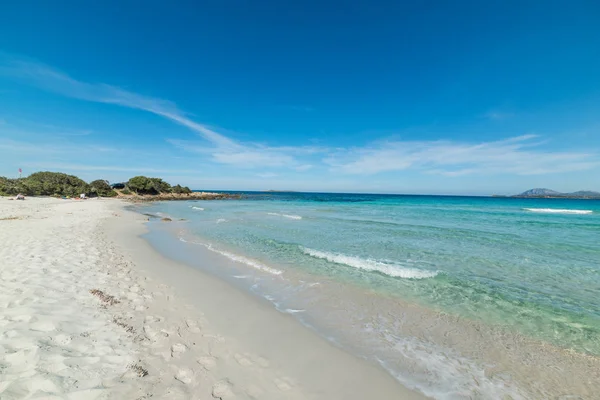 White Sand Clear Water Rena Bianca Beach Sardinia Italy — Stock Photo, Image