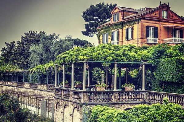 Güzel Teras Dünya Ünlü Sorrento Amalfi Coast Campania Talya — Stok fotoğraf