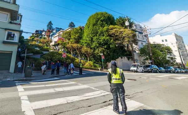 San Francisco Verenigde Staten Oktober 2016 Verkeer Deurwaarder Wereld Beroemde — Stockfoto