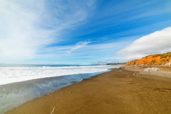 Cloudy sky over a Central California beach, USA