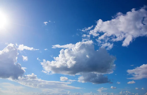 Nuvens Suaves Céu Azul Sardenha Itália — Fotografia de Stock