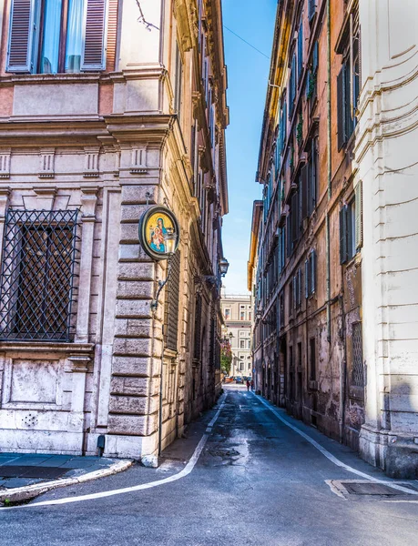 Enge Gasse Rom Italien — Stockfoto