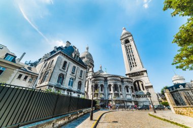 Montmartre Basilique du Sacré Coeur katedralde. Paris, Fransa