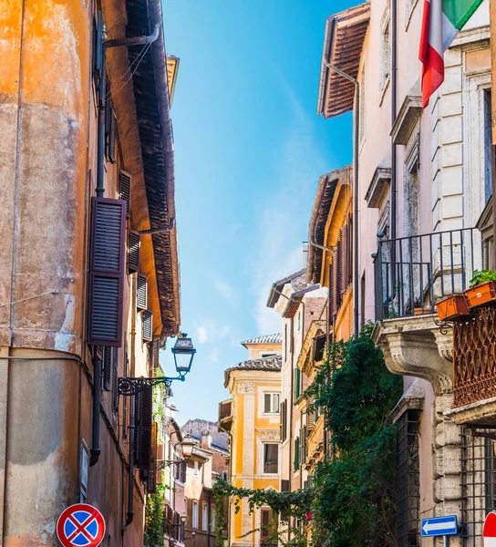 Pintorescas Fachadas Barrio Trastevere Roma Italia — Foto de Stock