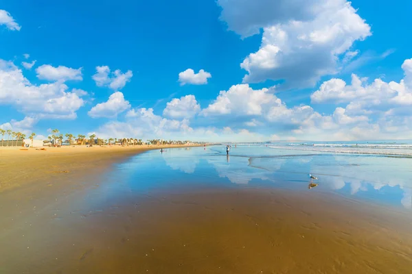 Nubes Sobre Playa Venecia Los Ángeles Sur California —  Fotos de Stock