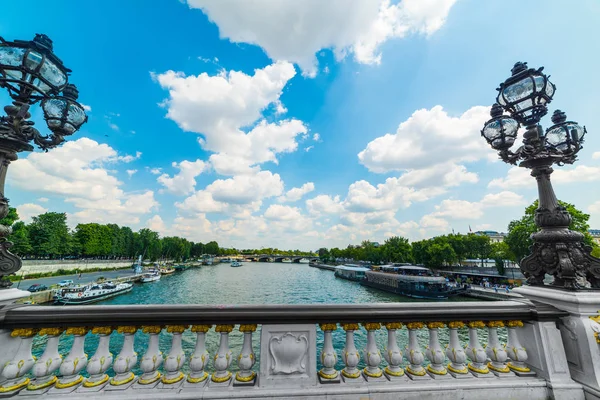 Farolas Puente Alejandro Iii París Francia —  Fotos de Stock