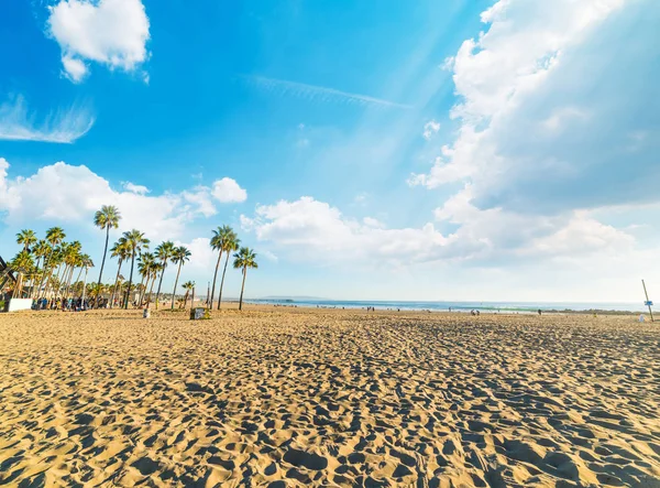 Clouds Venice Beach Sandy Shore Los Angeles Southern California Usa — Stock Photo, Image