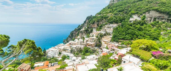 Piękny Krajobraz Świata Znanych Positano Regionie Wybrzeże Amalfi Włochy Światowego — Zdjęcie stockowe