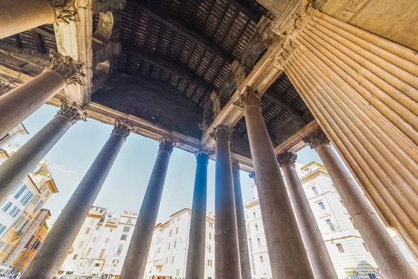 Pantheon Columns Seen Rome Italy — Stock Photo, Image