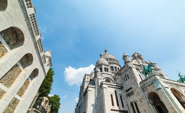 World Famous Sacre Coeur Cathedral Montmartre Neighborhood Paris France — Stock Photo, Image