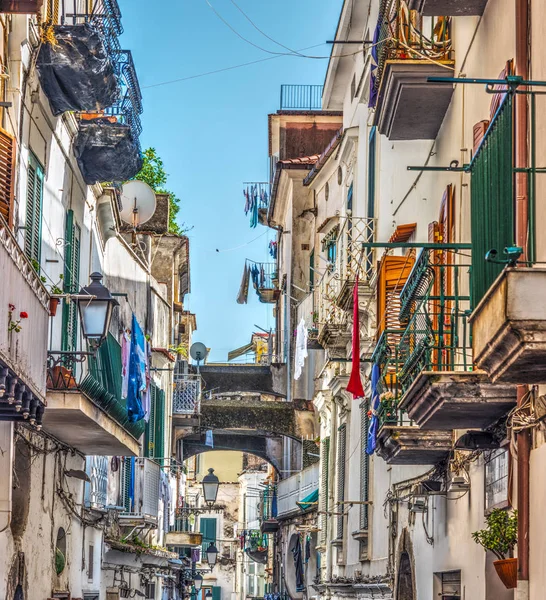 Узкая Аллея Старом Городе Амальфи Италия — стоковое фото