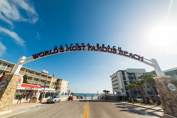 Arco de boas-vindas em Daytona Beach — Fotografia de Stock