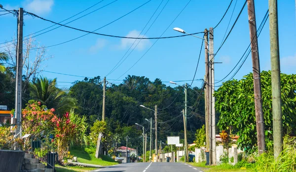 Malerische Straße in Guadeloupe — Stockfoto