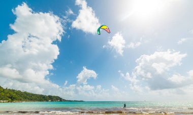 Guadeloupe uçurtma sörfü