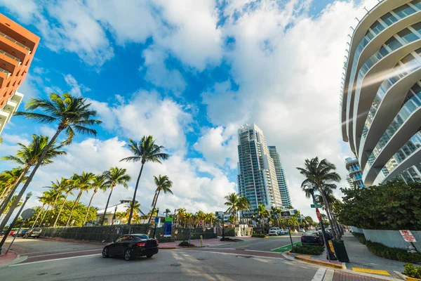 Křižovatka v Miami Beach — Stock fotografie