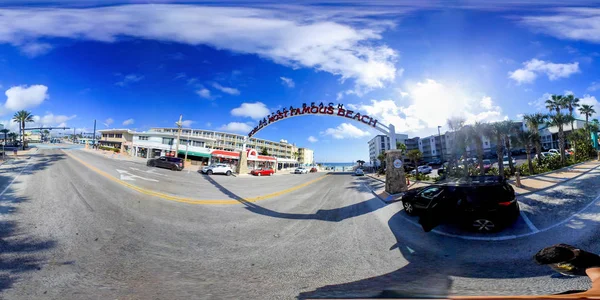 代托纳海滩海滨 360 度全景 — 图库照片