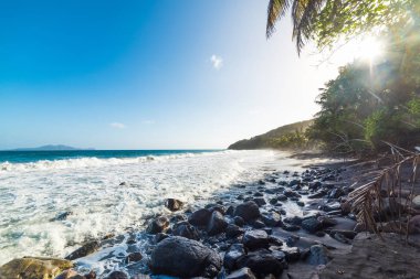 Guadeloupe Grande Anse plajkayalar
