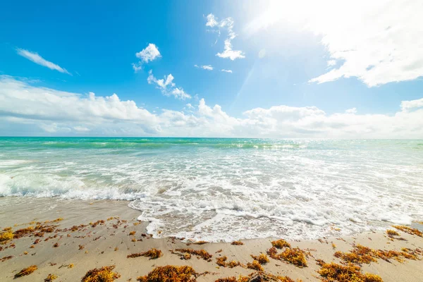 Sol brilhando sobre a costa de Fort Lauderdale — Fotografia de Stock